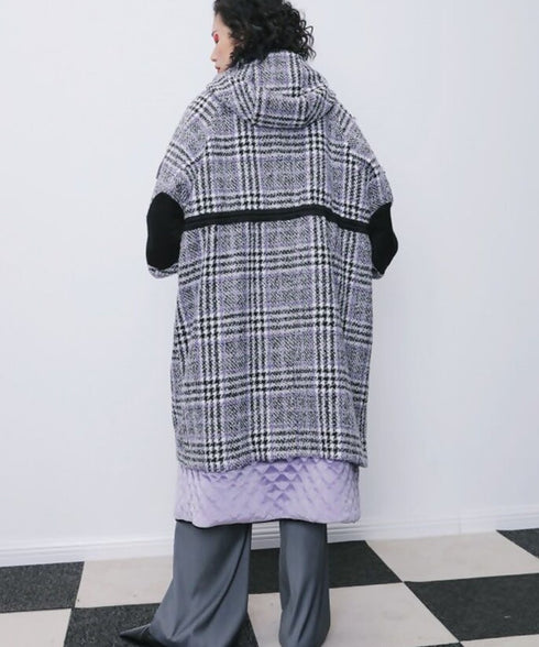 Check Utility Pocket Coat